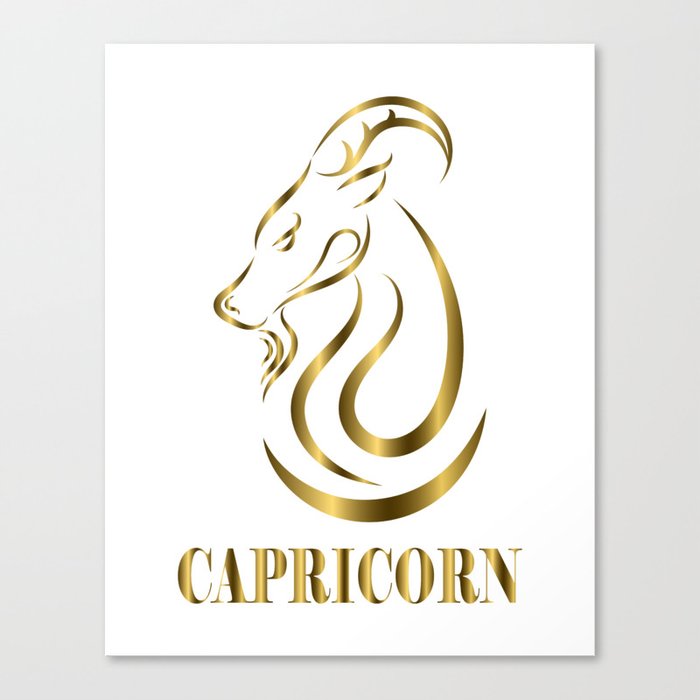 capricorn zodiac sign Canvas Print