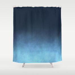 Mist - Midnight Blue Ombre Shower Curtain