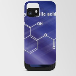 Acetylsalicylic acid, aspirin, Structural chemical formula iPhone Card Case