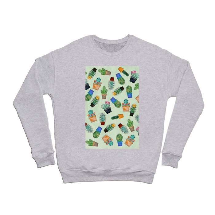Cactus Succulent pattern Design Crewneck Sweatshirt