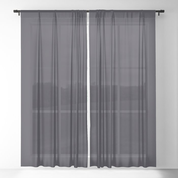 Noble Black Sheer Curtain