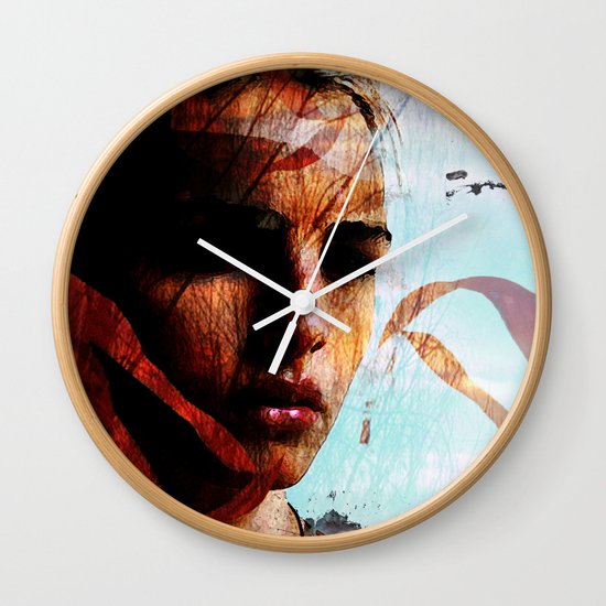 memories of sadness Wall Clock