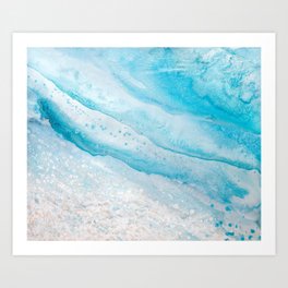 Ocean in motion Art Print