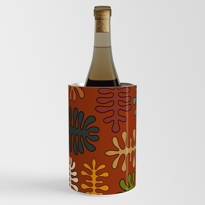 Matisse cutouts colorful seaweed design 3 Wine Chiller