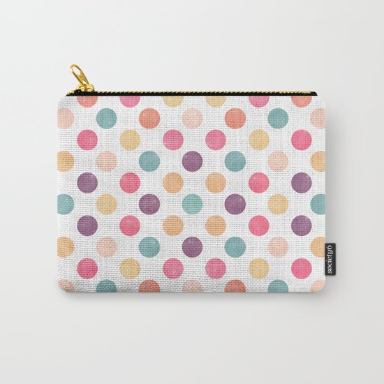 Watercolor Dots Pattern Carry-All Pouch