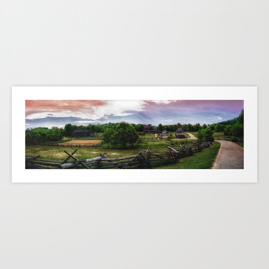 A Farm in Virginia Art Print