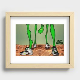 Alien in Questions  Recessed Framed Print