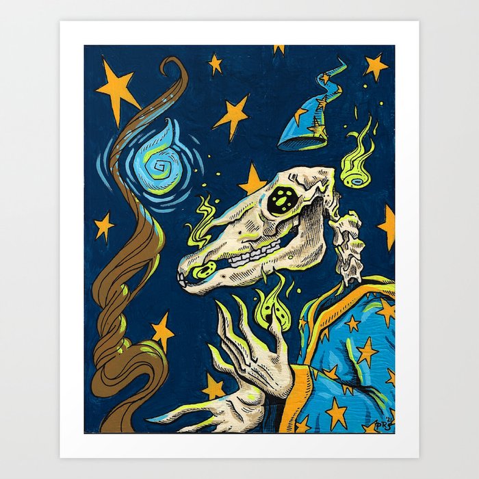 Horse Wizard Art Print