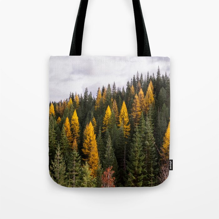 Mountain Tamarack in Autumn Tote Bag