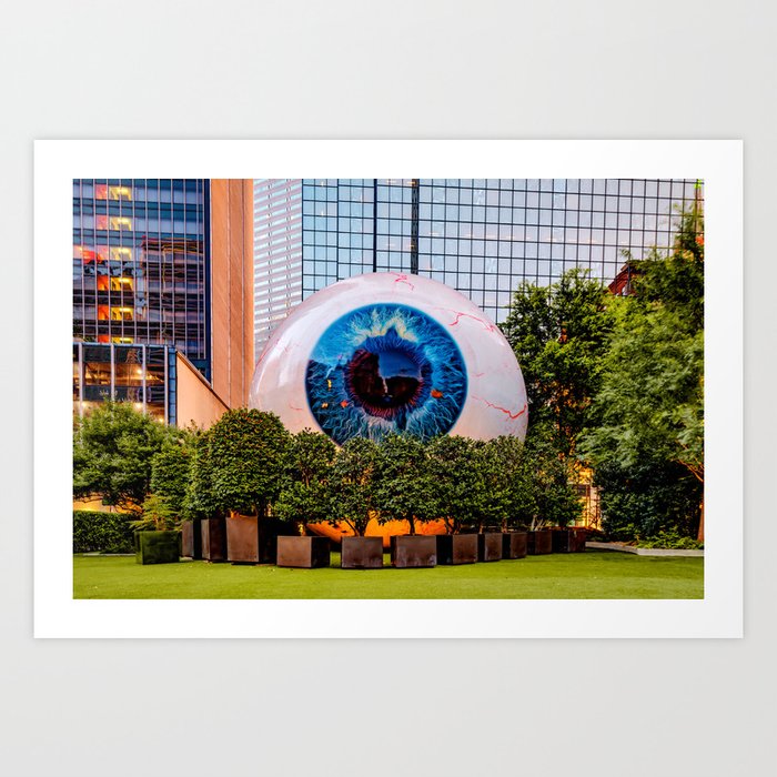 The Eye Downtown Dallas Texas Art Print by Gregory Ballos Fine Art