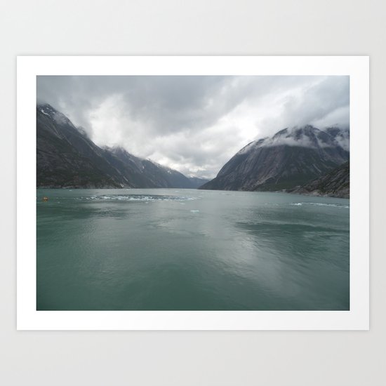 Looking out Endicott Arm Art Print