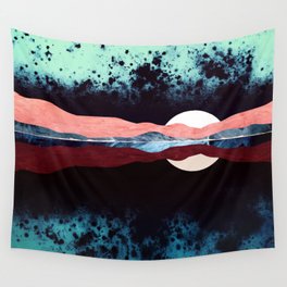 Night Sky Reflection Wall Tapestry