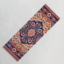 Kashan Central Persian Rug Print Yoga Mat