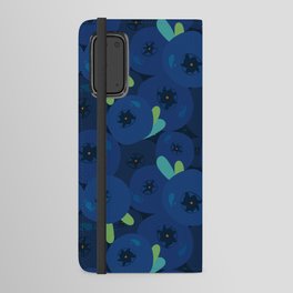 Blueberries with leaves Android Wallet Case