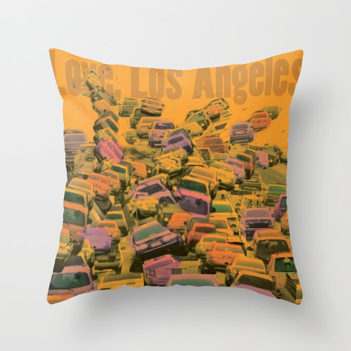 Love, Los Angeles Throw Pillow