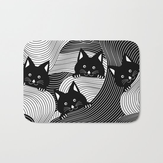 Hidden Kitties Bath Mat