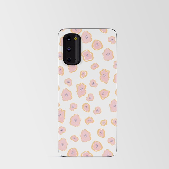 Pink flowers Android Card Case