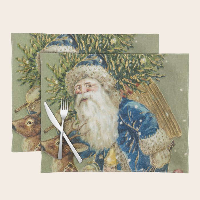 A Merry Christmas 1900 Father Christmas Festive Vintage Santa