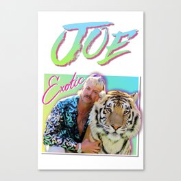 Tiger King Joe Exotic 80s style Canvas Print