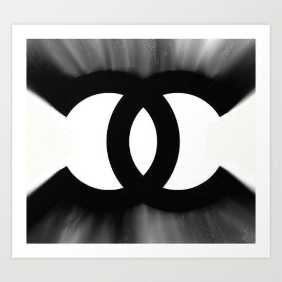 B&W Fashion C Art Print