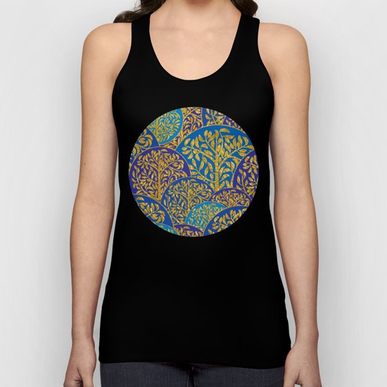 Golden trees Unisex Tank Top