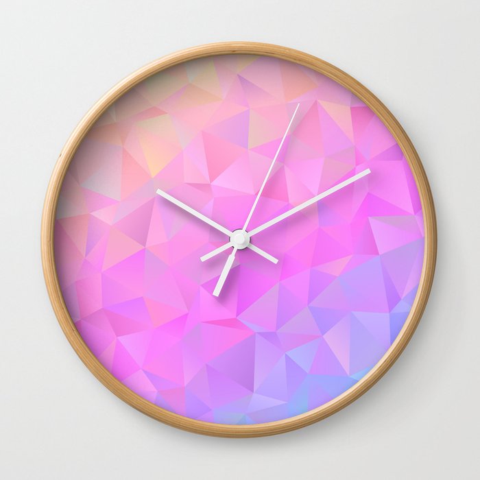 Unicorn Rainbow Sparkling Crystal Wall Clock