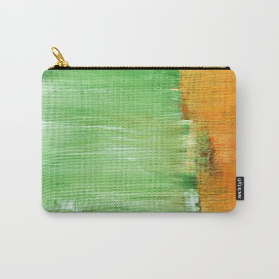 Modern Green Abstract Carry-All Pouch