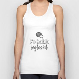 Almost Bilingual! (black and white) Tank Top