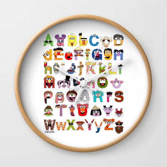 Sesame Street Alphabet Wall Clock