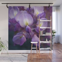 Single Stem Of Wisteria Vine Flower Close Up Photography Wall Mural