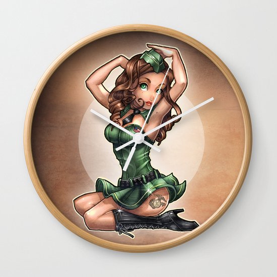 For the Troops Wall Clock