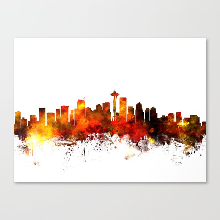 Seattle Washington Skyline Canvas Print