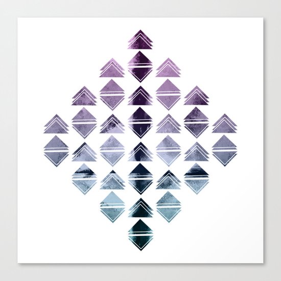 Rhombus triangles Canvas Print