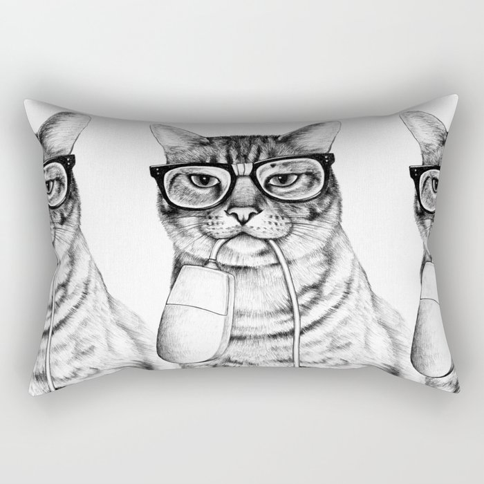Mac Cat Rectangular Pillow