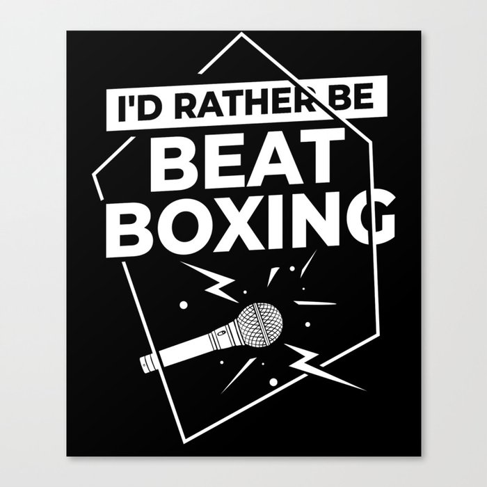 Beatboxing Music Challenge Beat Beatbox Canvas Print