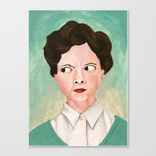 Miss Unbelievably Angry Canvas Print