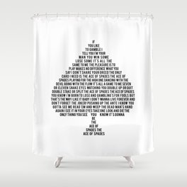 The Ace of Spades Shower Curtain