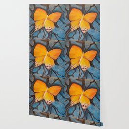 Orange Butterfly Wallpaper Society6
