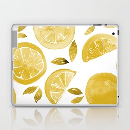 Citrus pattern - yellow Laptop Skin