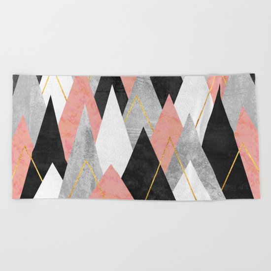 Rose Peaks Beach Towel