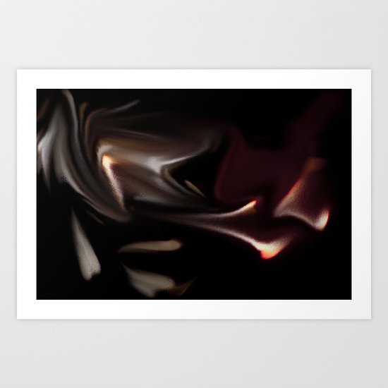 Dashing through the sky Art Print