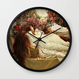 “Persephone in Repose” by John William Waterhouse 1879 Wall Clock
