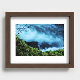 Moss Cliff Recessed Framed Print