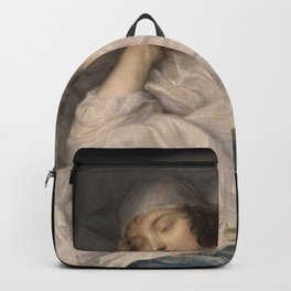 Anthony van Dyck - Venetia, Lady Digby, on her Deathbed Backpack | Vintage, Frame, Wallart, Illustration, Old, Painting, Artprint, Decor, Dulwichpicturega, Poster 