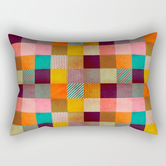 Decorated Pixel Rectangular Pillow