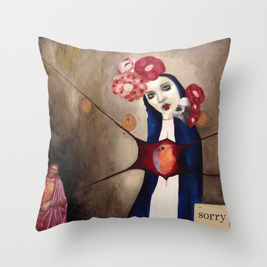 Memento Mori Throw Pillow