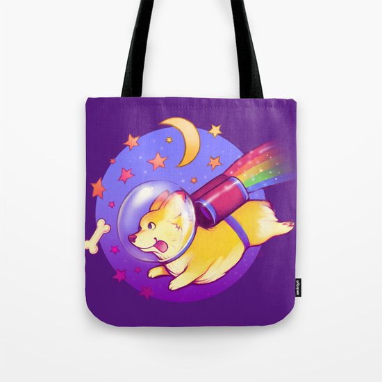 See You Space Corgi Tote Bag