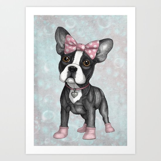 Sweet Frenchie Art Print