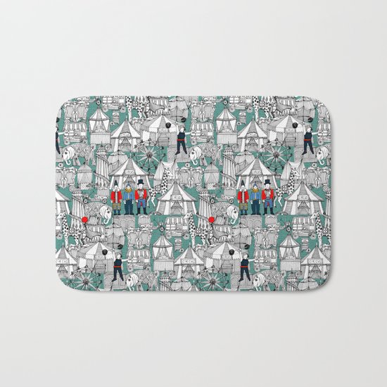 retro circus Bath Mat