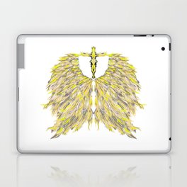 Cross with Angel wings Laptop Skin